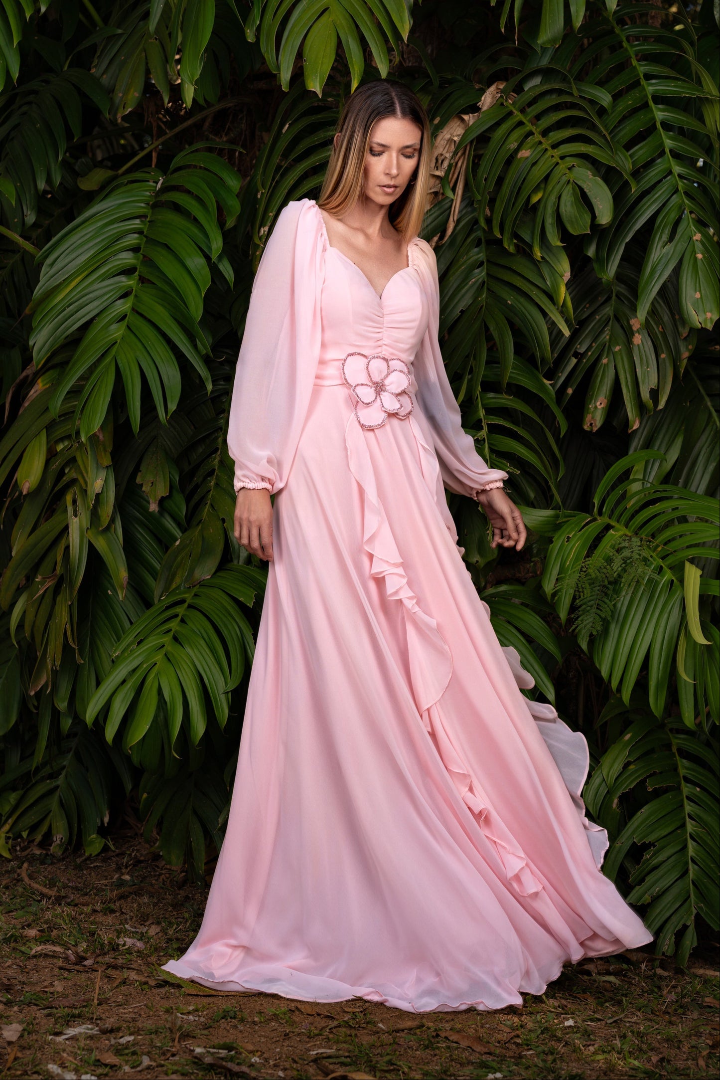 BEJA DRESS - Blush Pink