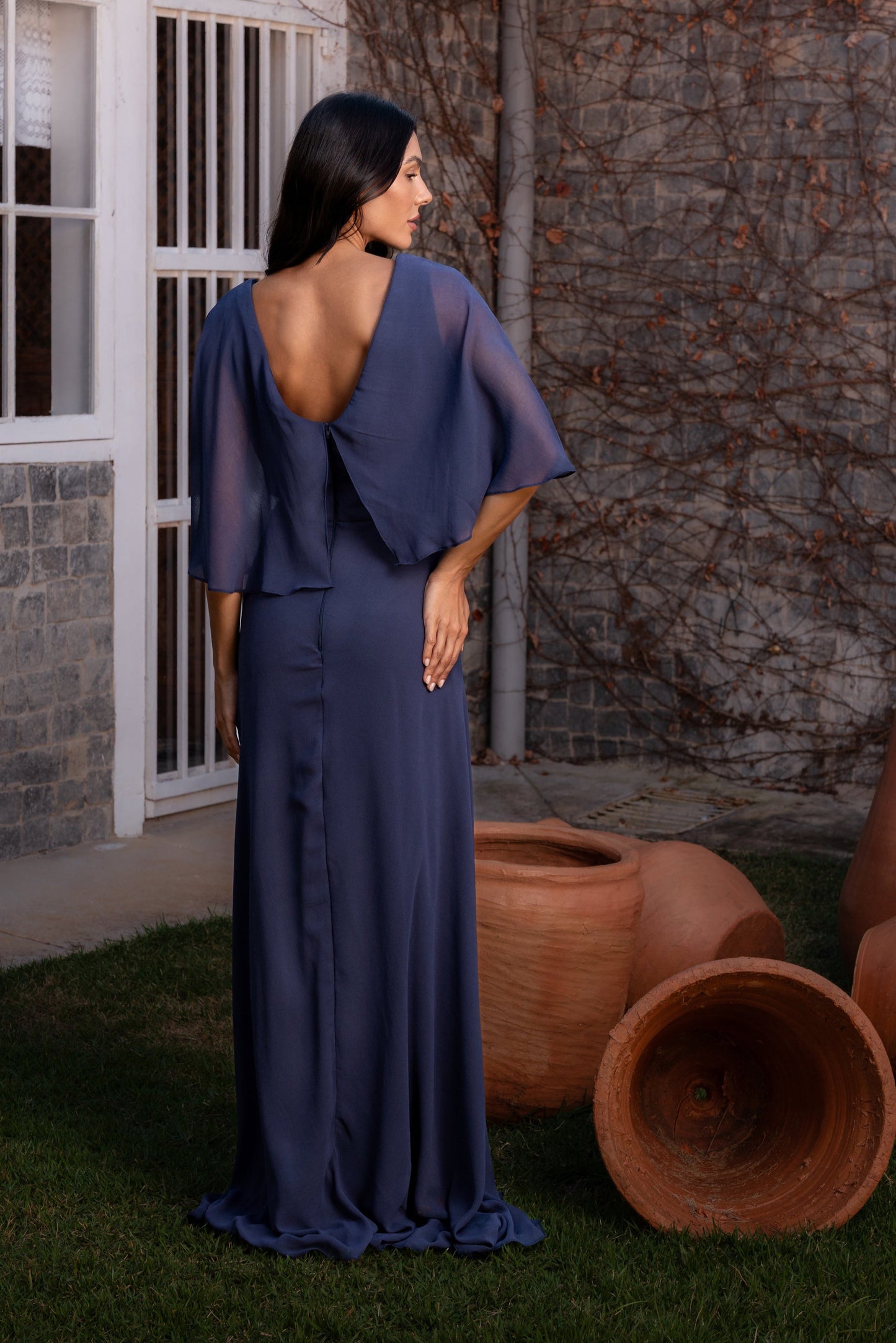 BIOT DRESS - Navy Blue