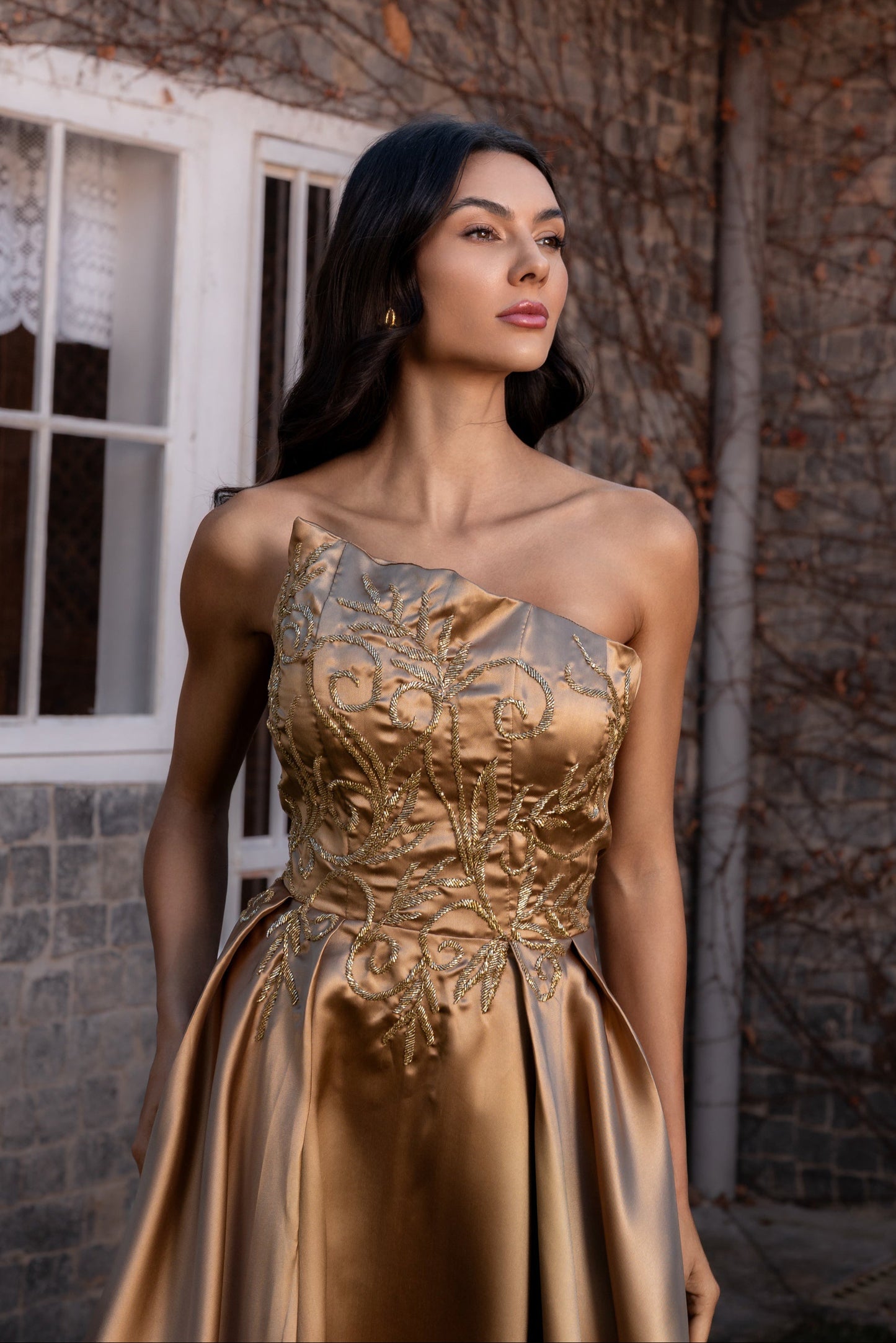 DOMME DRESS - Gold