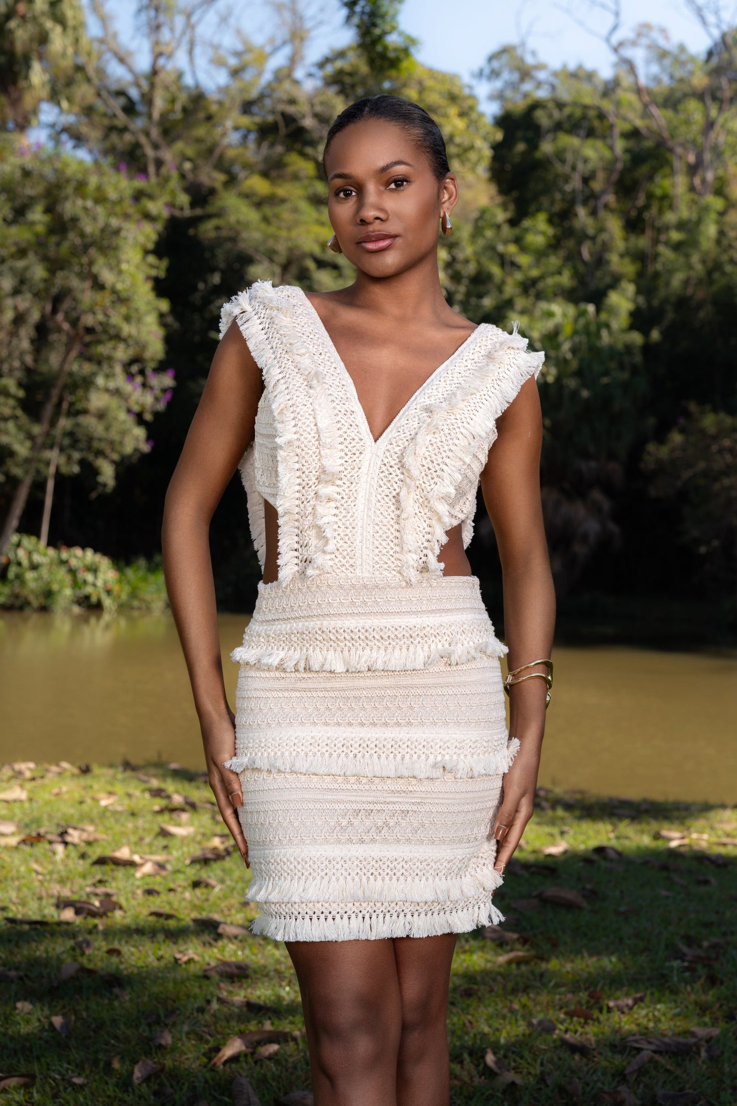 PARATY MINI DRESS - Off White