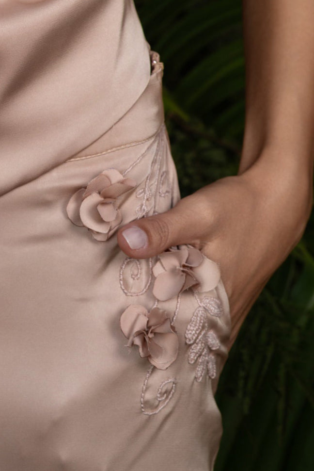 TIRADENTES PALAZZO PANTS - Beige