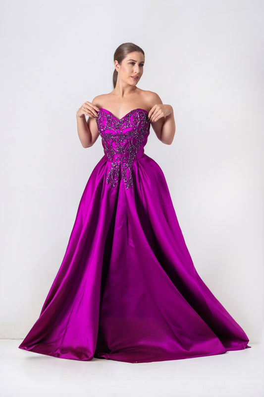 TOURNUS DRESS - Fuchsia