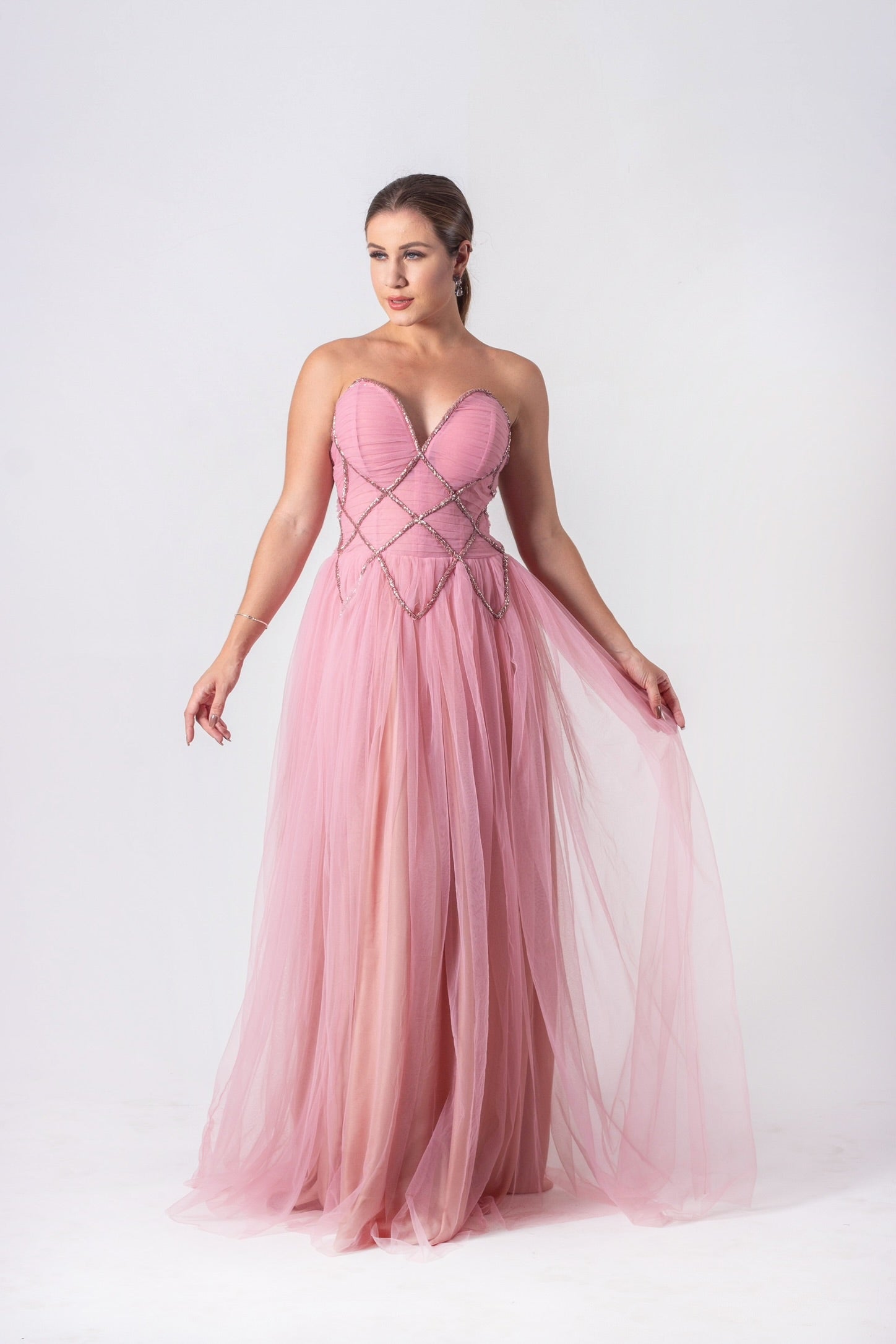 CANNET DRESS - Blush Pink MARINA NACCHITI CANNET DRESS - Blush Pink MARINA NACCHITI