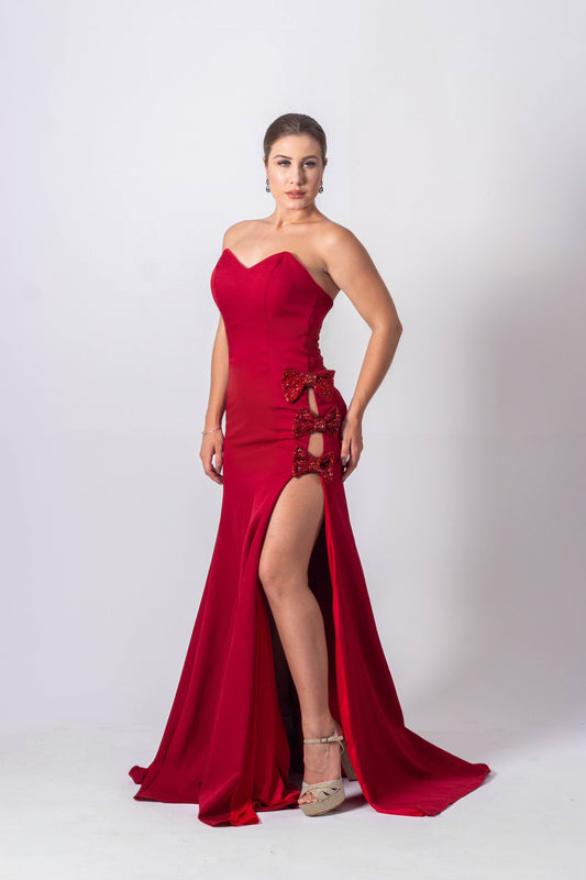 CHOLET DRESS - Marsala