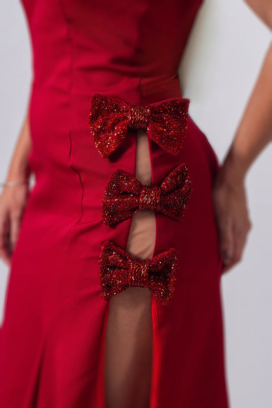 CHOLET DRESS - Marsala