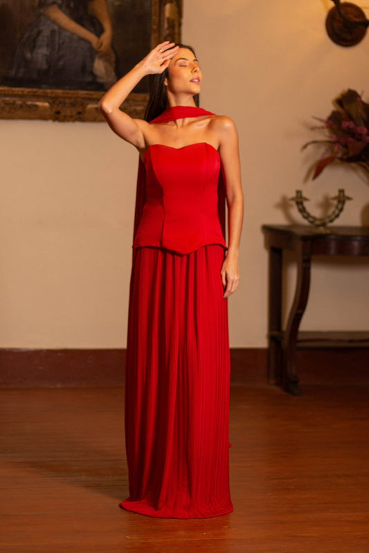 LEMNOS DRESS - Red