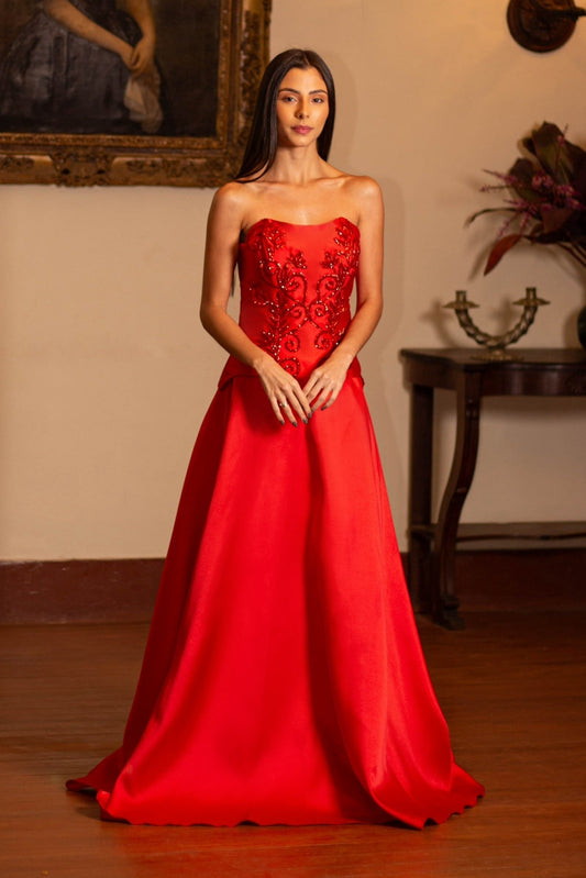 TROYS DRESS - Red