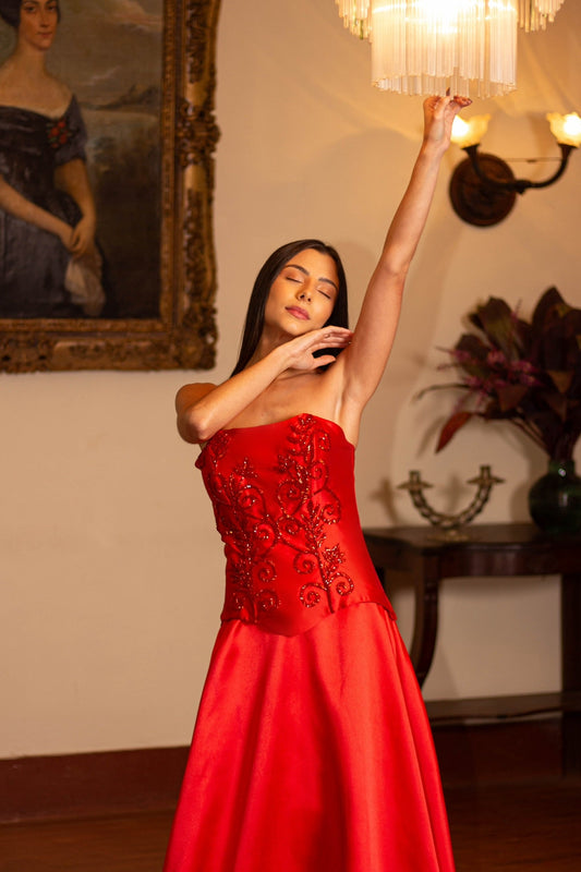 TROYS DRESS - Red