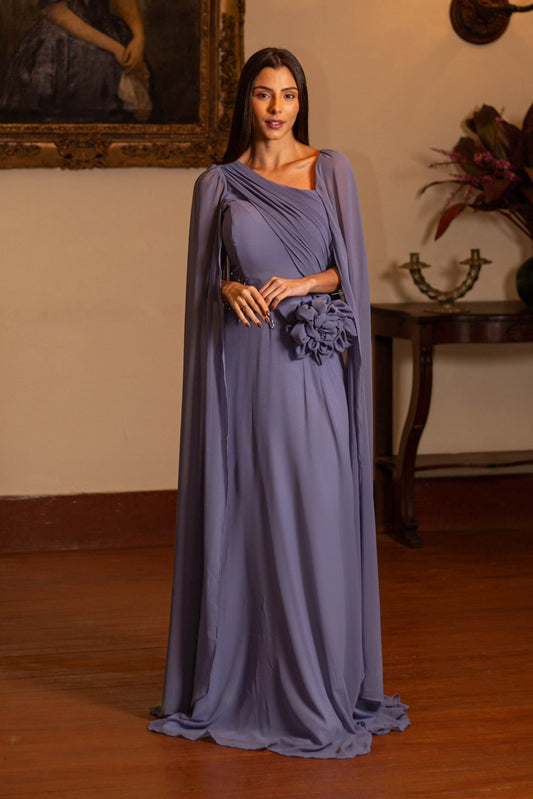 CAHORS DRESS - Serenity Blue