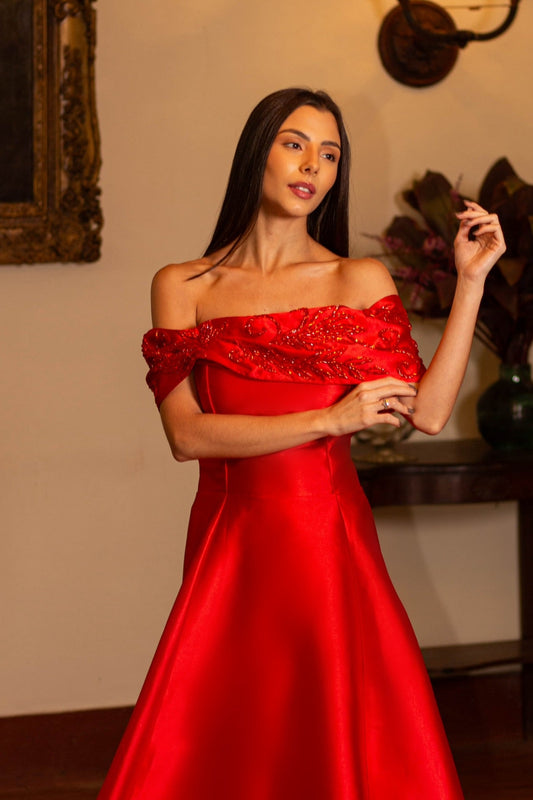 SAINT-LÔ DRESS - Red