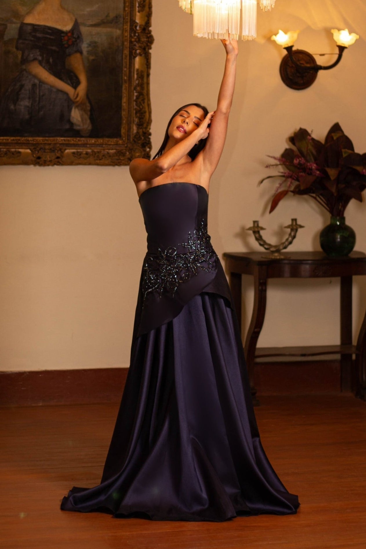 LANNION DRESS - Navy Blue