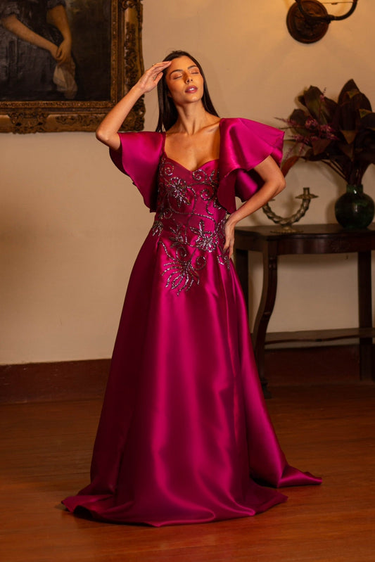 MULHOUSE DRESS - Fuchsia