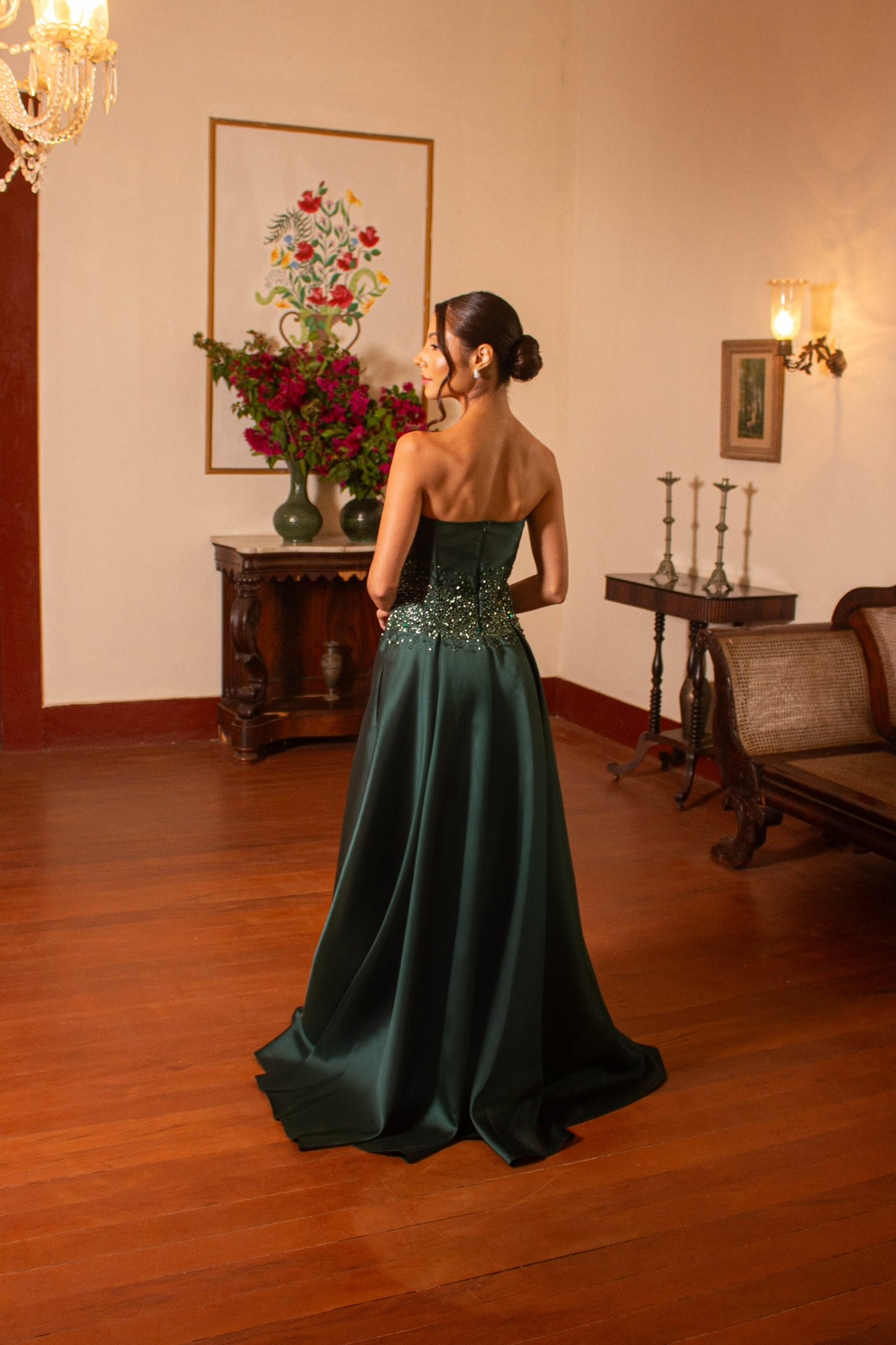 DIEPPE DRESS - Emerald Green