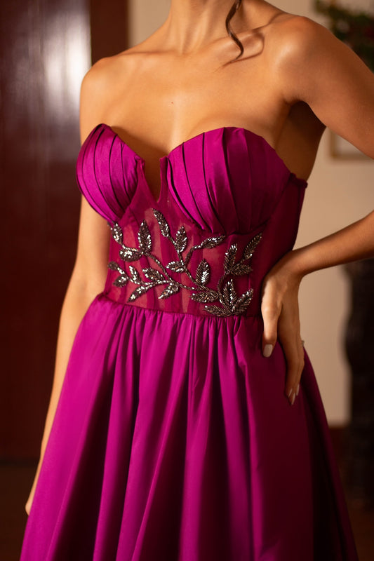 DINAN DRESS - Fuchsia