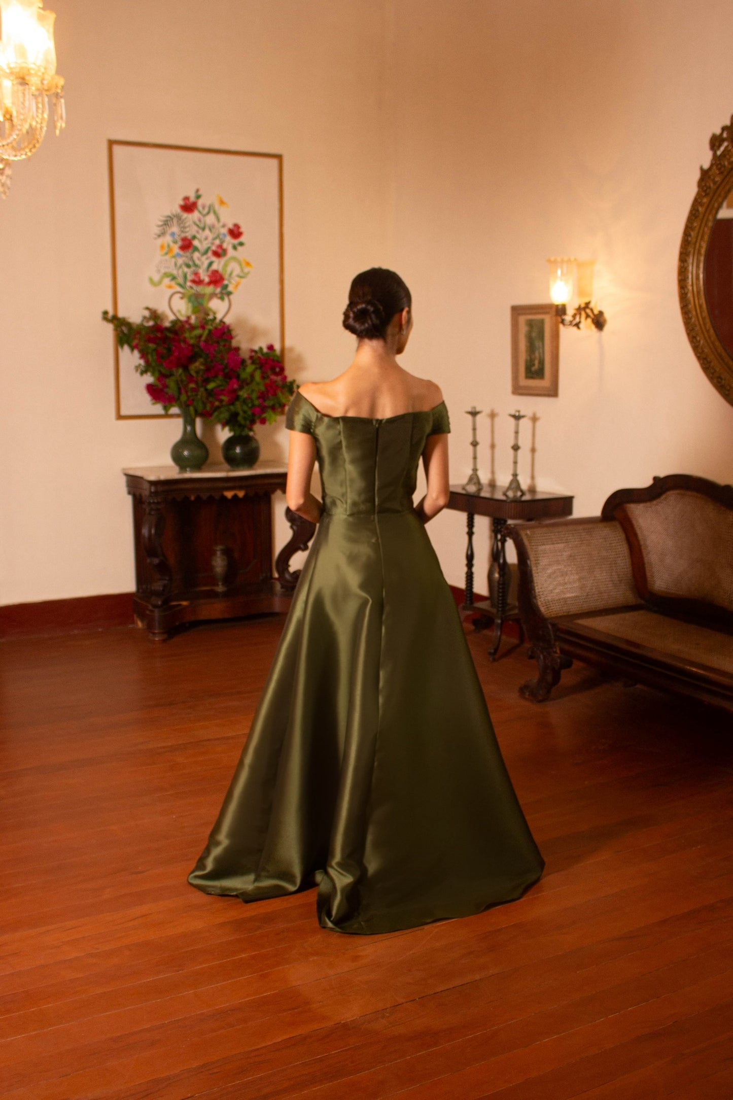 HYÈRES DRESS - Olive Green