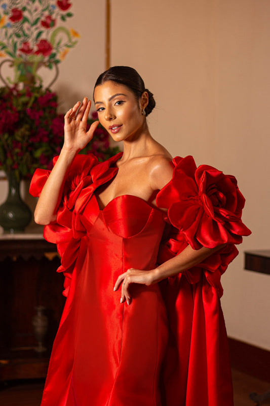 SEVILLA DRESS - Red