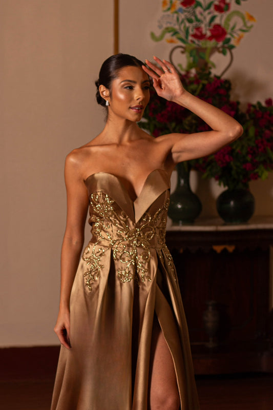 BAYEUX DRESS - Gold
