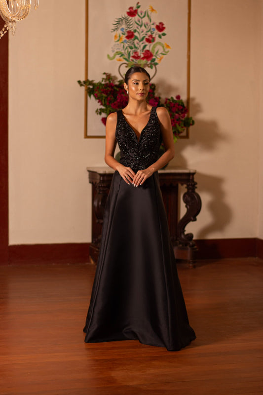 AJACCIO DRESS - Black