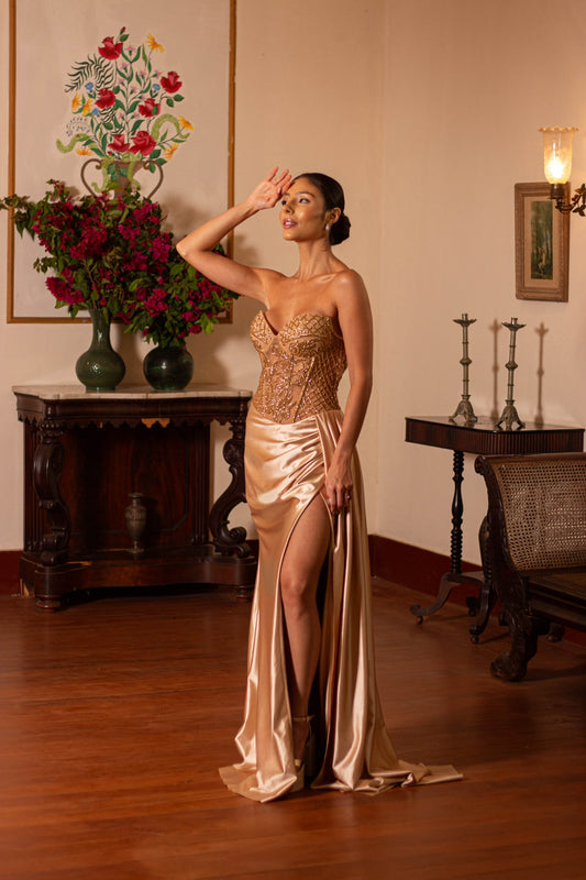 BOURGES DRESS - Gold