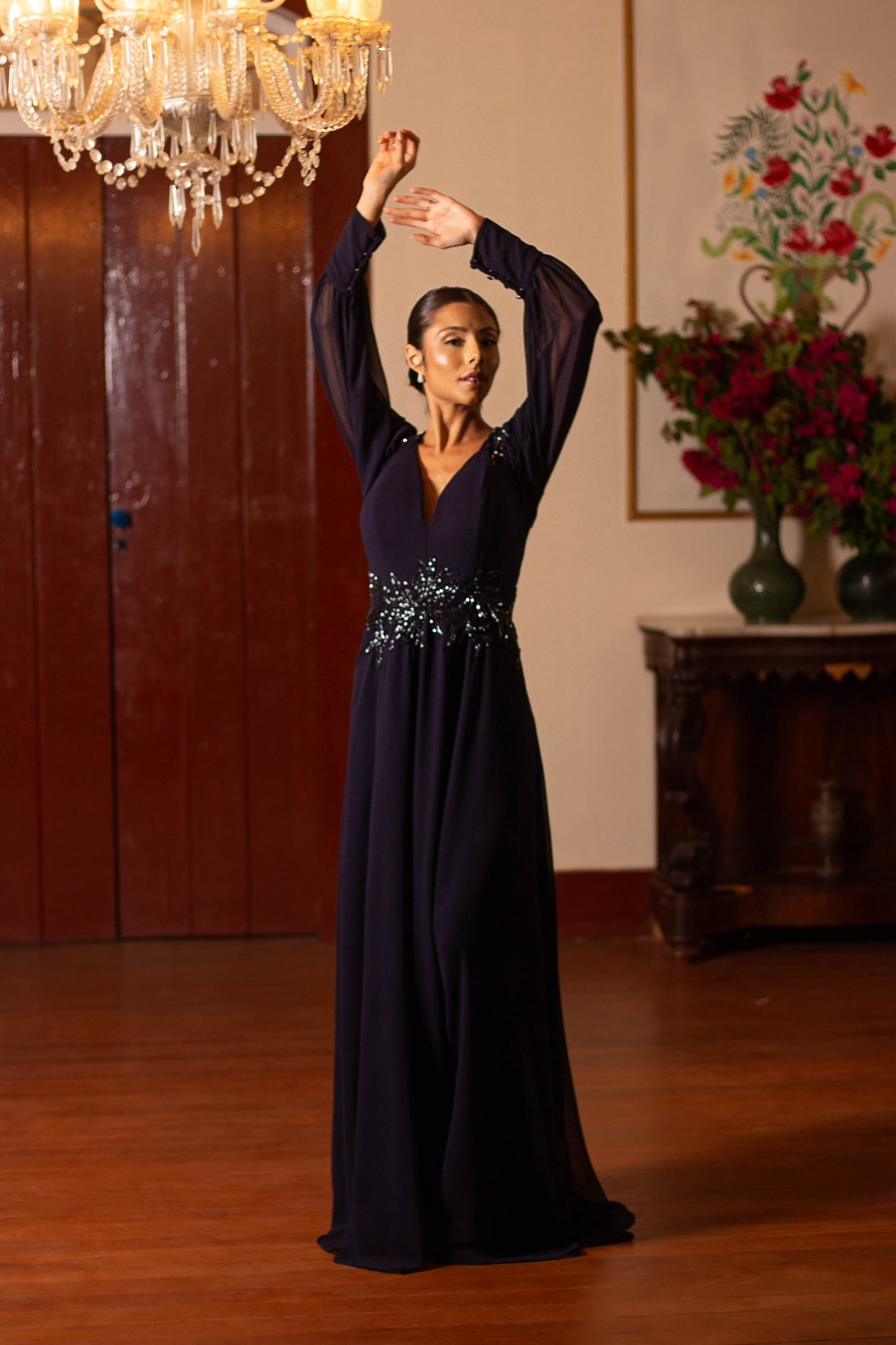 LYON DRESS - Navy Blue