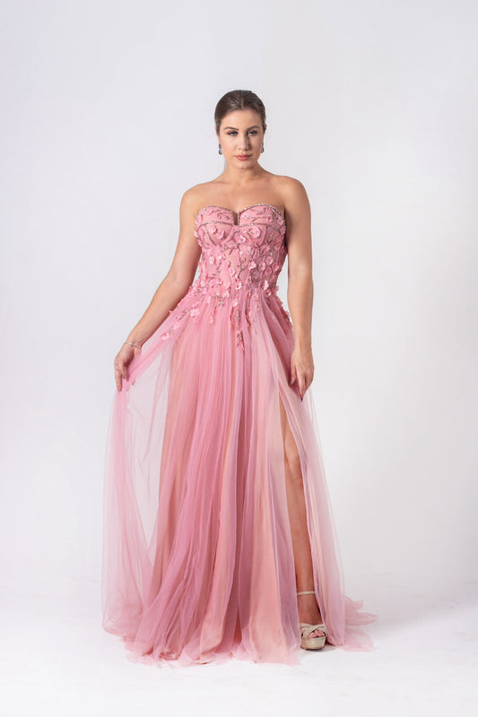 BELFORT DRESS - Blush Pink
