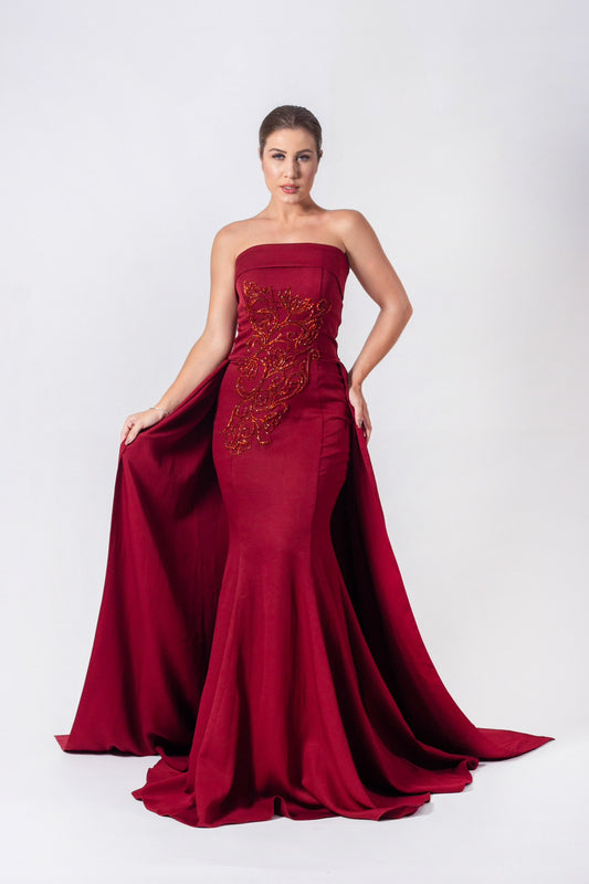 CARCASSONNE DRESS - Marsala
