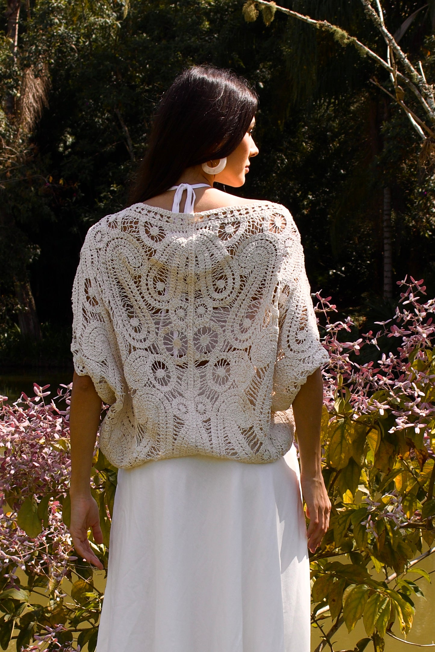 GUARATINGA CROCHET CARDIGAN - Off White