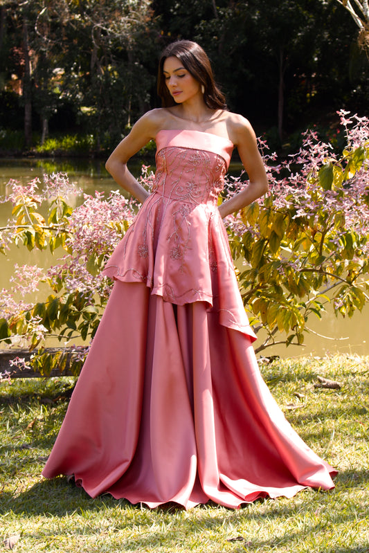 LOURMARIN DRESS - Blush Pink