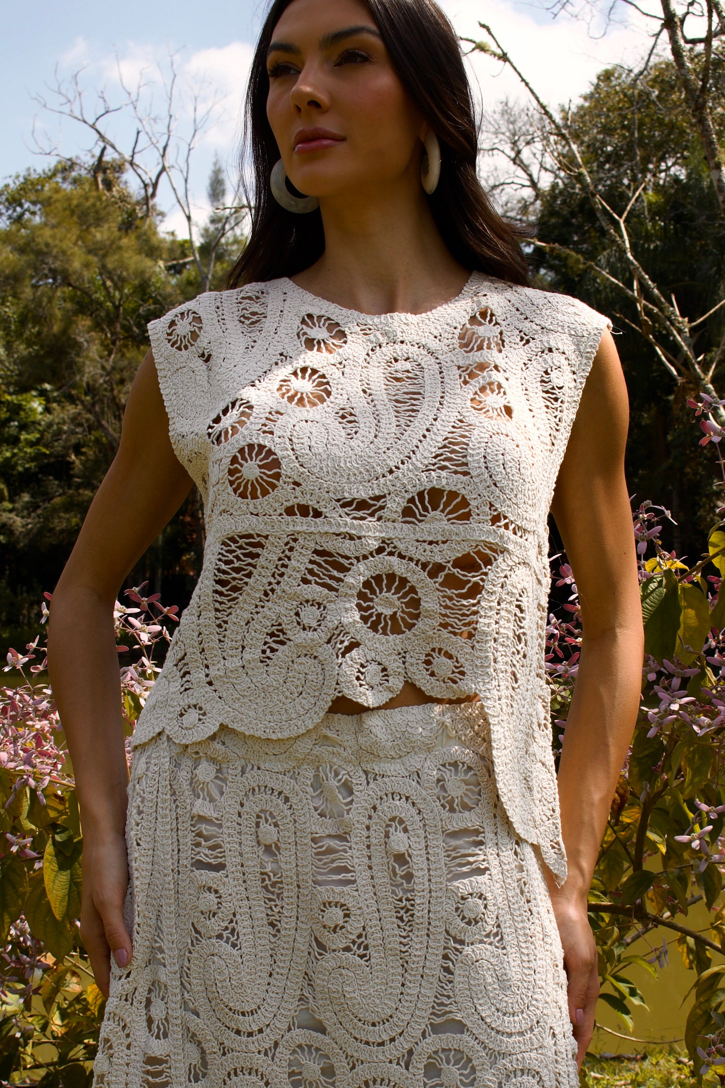 PARU CROCHET SHIRT - Off White