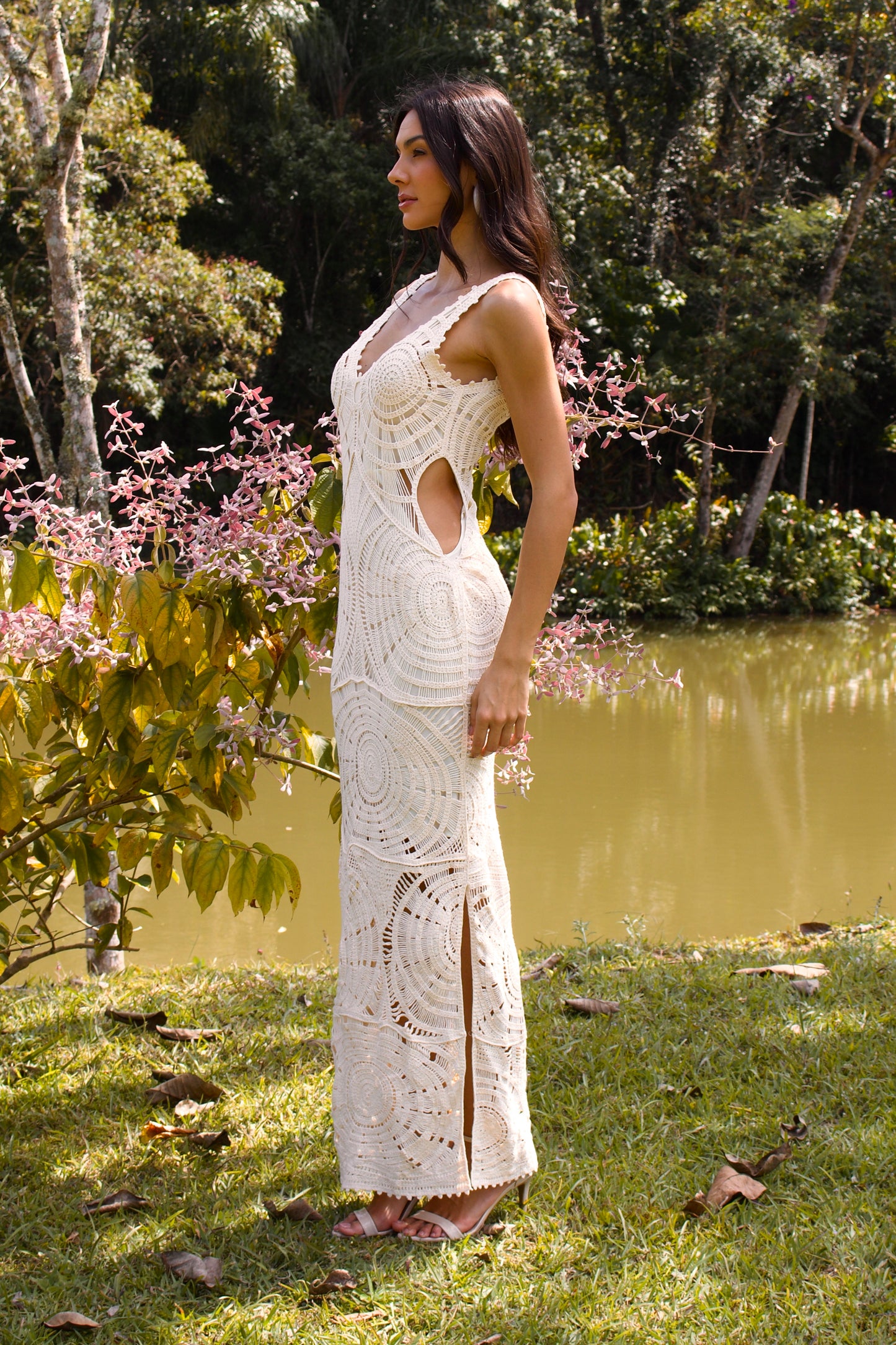 XINGUARA CROCHET MAXI DRESS - Off White