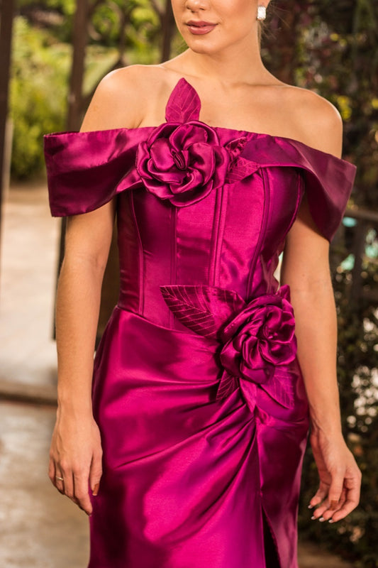 VALENCIA DRESS - Fuchsia