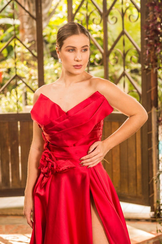 MANRESA DRESS - Red