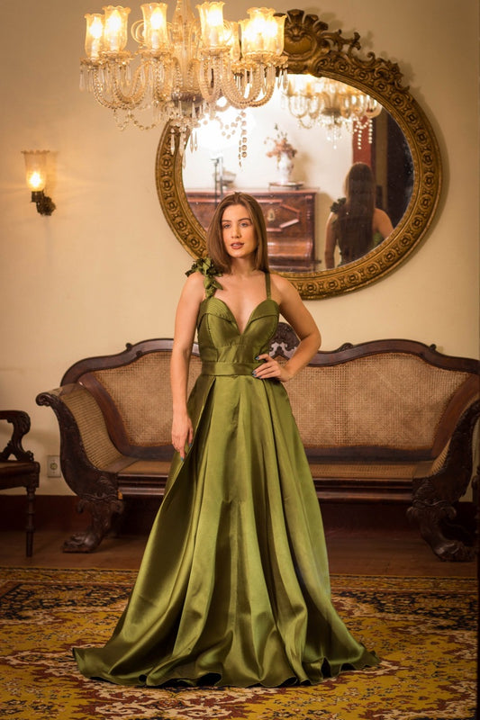 SAN SEBASTIÁN DRESS - Olive Green