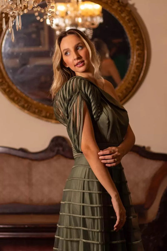 SINTRA DRESS - Olive Green