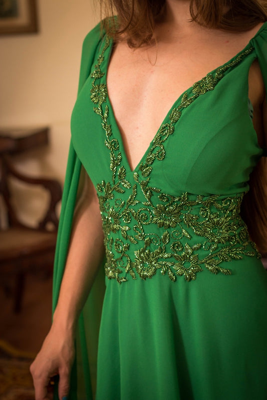 MARSEILLE DRESS - Flag Green
