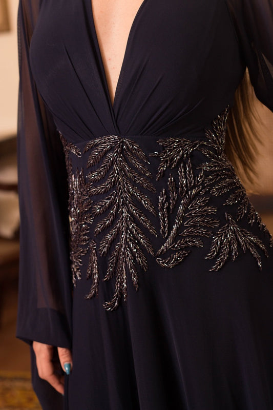DIJON DRESS - Navy Blue