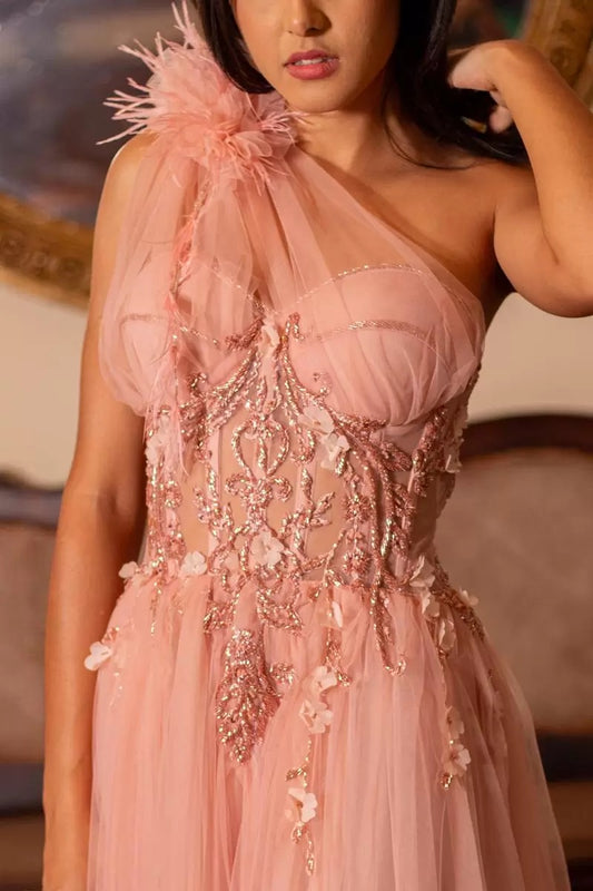 MONTPELLIER DRESS - Blush Pink