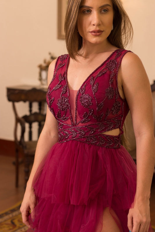 LAON DRESS - Fuchsia
