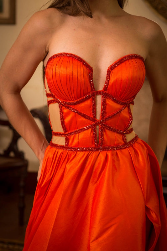 LODEVE DRESS - Orange