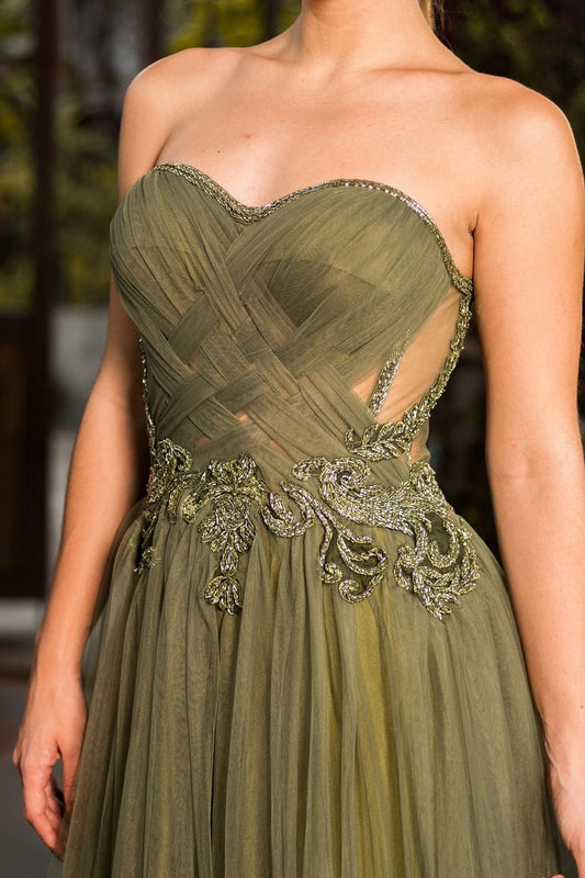 MONACO DRESS - Olive Green