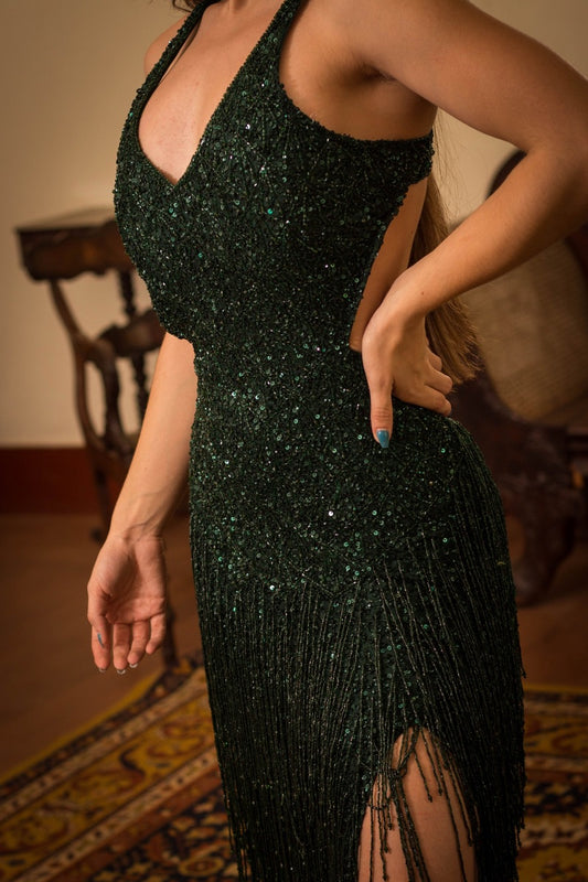 FOIX DRESS - Emerald Green