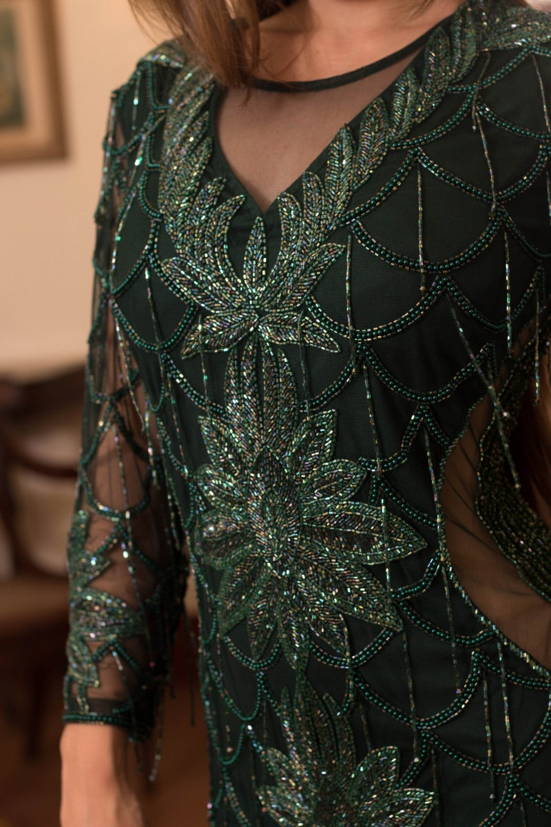 COLMAR DRESS - Emerald Green