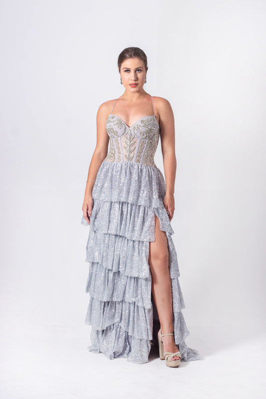 GRENOBLE DRESS - Silver