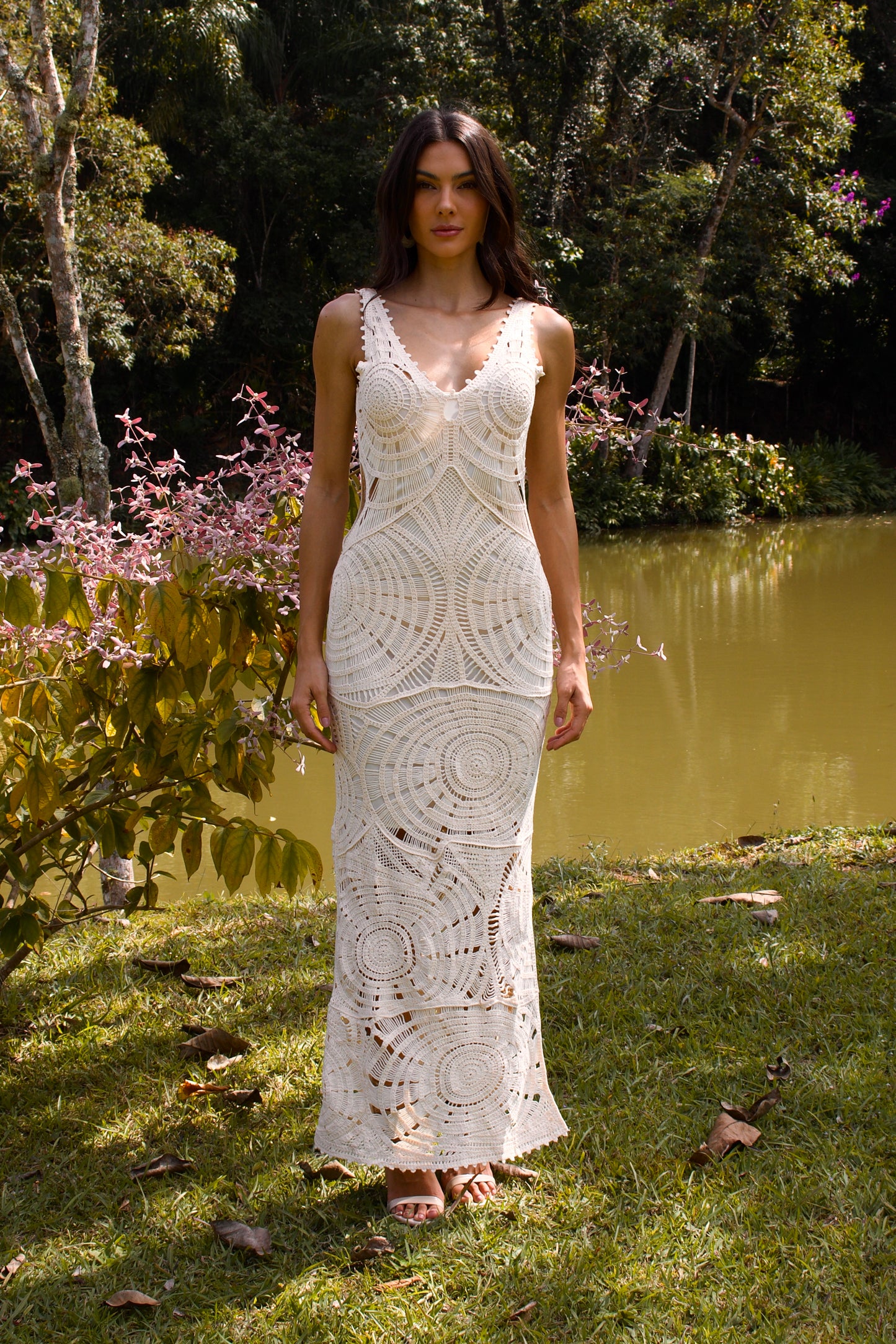 XINGUARA CROCHET MAXI DRESS - Off White