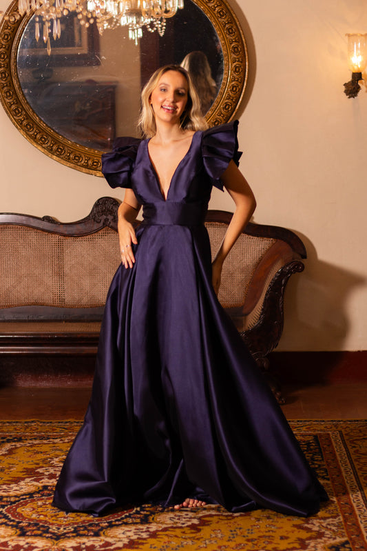 SEGÓVIA DRESS - Navy Blue