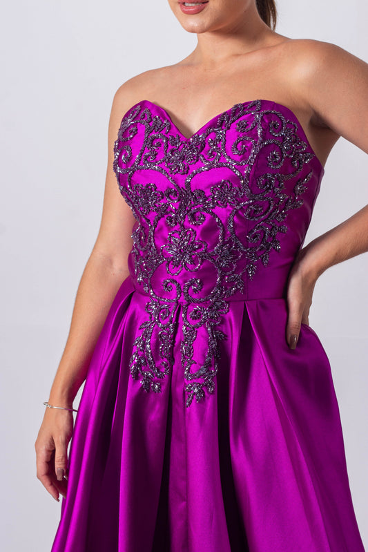 TOURNUS DRESS - Fuchsia