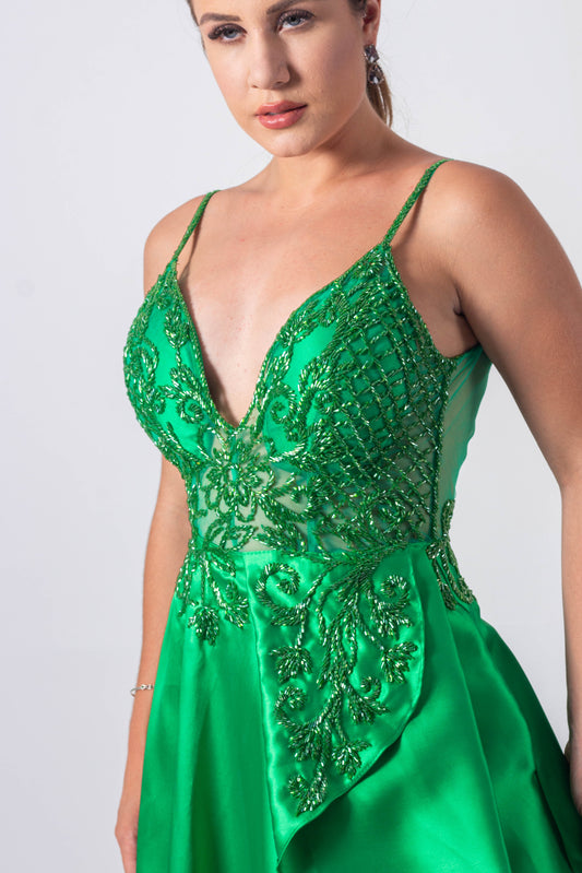 CHARTRES DRESS - Flag Green