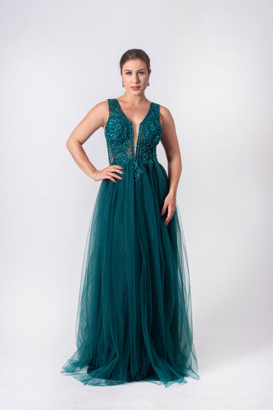 CHAMBÉRY DRESS - Emerald Green