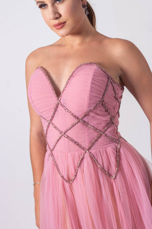 CANNET DRESS - Blush Pink
