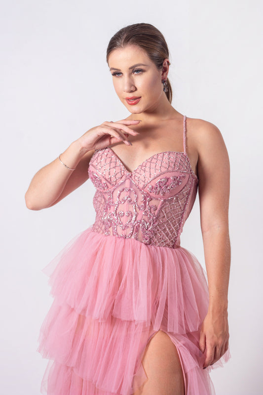 BREST DRESS - Blush Pink